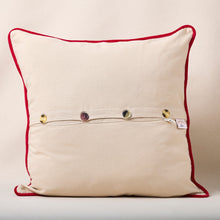 Load image into Gallery viewer, 12 Days of Christmas Hand-Embroidered Pillow, 20x20"
