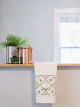 Load image into Gallery viewer, Maizie Clarke Illustrated Bamboo Orchid Tea Towel
