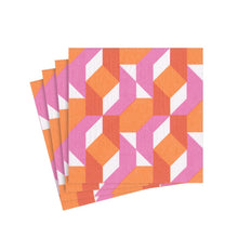 Load image into Gallery viewer, Color Theory Paper Cocktail Napkins in Fuchsia, 20 ct

