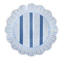 Load image into Gallery viewer, Cabana Stripe Melamine Dessert/Salad Plate, Ocean
