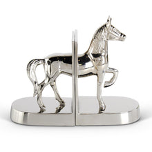 Load image into Gallery viewer, Polished Horse Metal Bookends, Pair
