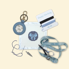 Load image into Gallery viewer, Self-Finishing Needlepoint Key Fob Kit, Just A Little Tied
