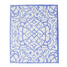 Load image into Gallery viewer, Algarve Linen Paper Guest Towel Napkins in Ceramic Blue- 12 Per Package
