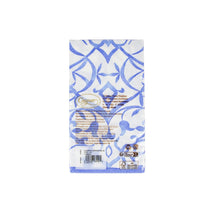 Load image into Gallery viewer, Algarve Linen Paper Guest Towel Napkins in Ceramic Blue- 12 Per Package
