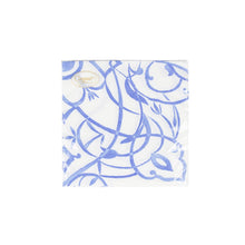 Load image into Gallery viewer, Algarve Linen Paper Luncheon Napkins in Ceramic Blue- 12 per pkg
