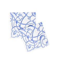 Load image into Gallery viewer, Algarve Linen Paper Luncheon Napkins in Ceramic Blue- 12 per pkg
