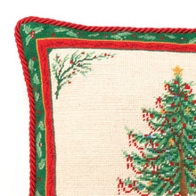 Load image into Gallery viewer, Classic Christmas with Berry Needlepoint Pillow, 16 x 20&quot;

