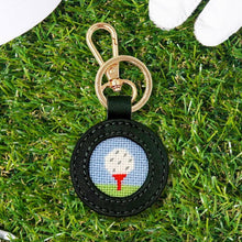 Load image into Gallery viewer, Self-Finishing Needlepoint Key Fob Kit, Tee Time
