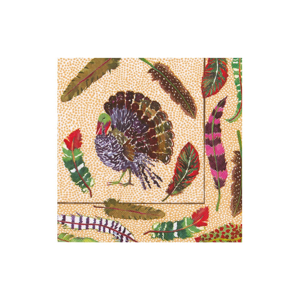 Plumage Cocktail Napkins, 20 ct
