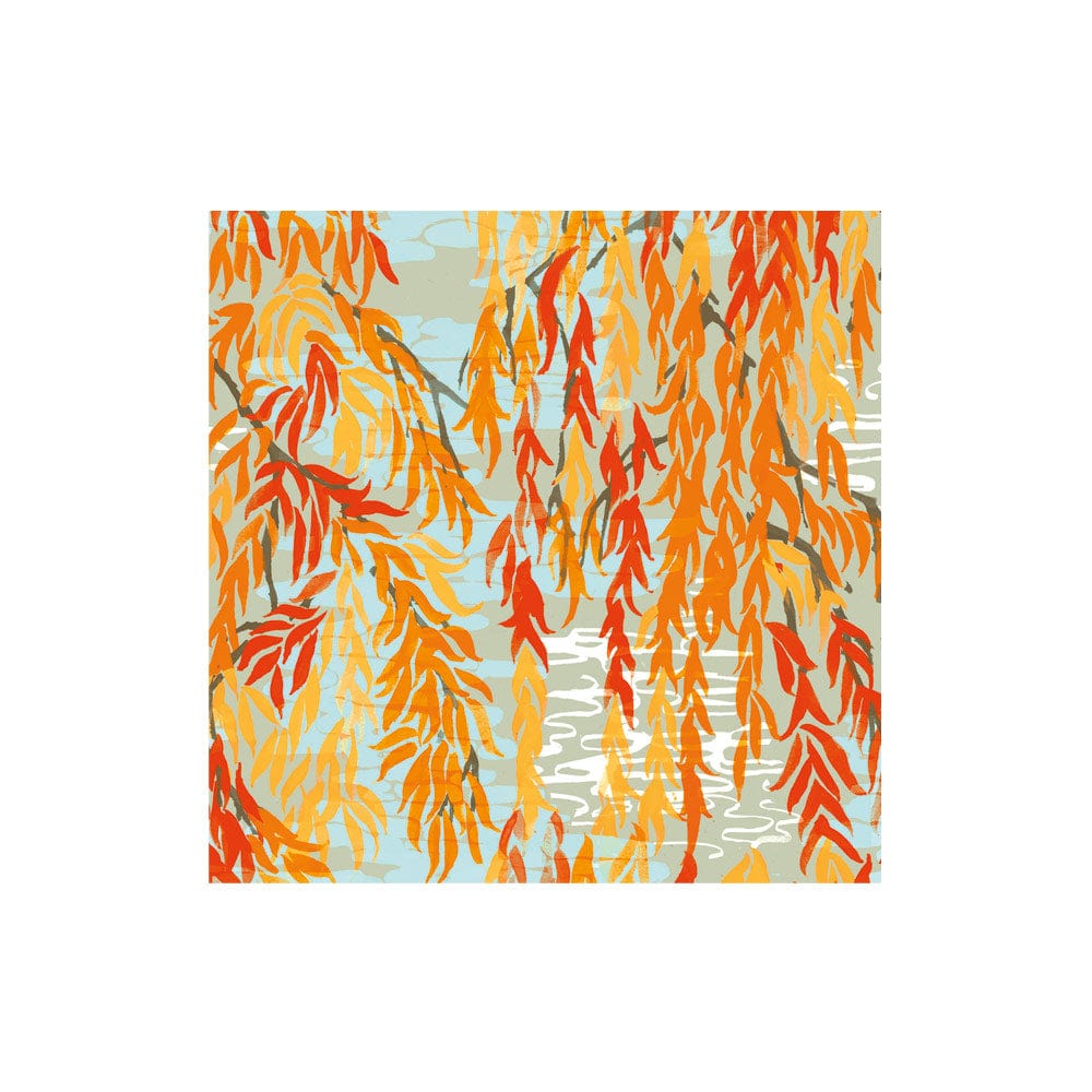 Willows Cocktail Napkins in Coral, 20 ct