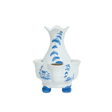 Load image into Gallery viewer, Country Estate 6" Tulipiere Vase, Delft Blue
