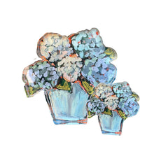 Load image into Gallery viewer, Blue Hydrangea Acrylic Bloom Block, Large
