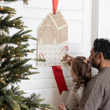 Load image into Gallery viewer, Gingerbread House Canvas Advent Calendar

