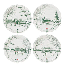 Load image into Gallery viewer, Country Estate Winter Frolic Assorted Party Plates , Set of 4 | Evergreen
