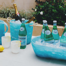 Load image into Gallery viewer, Resin Ice Bucket, Aqua Swirl

