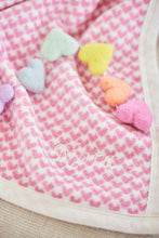 Load image into Gallery viewer, All My Heart Bubblegum Mini Blanket
