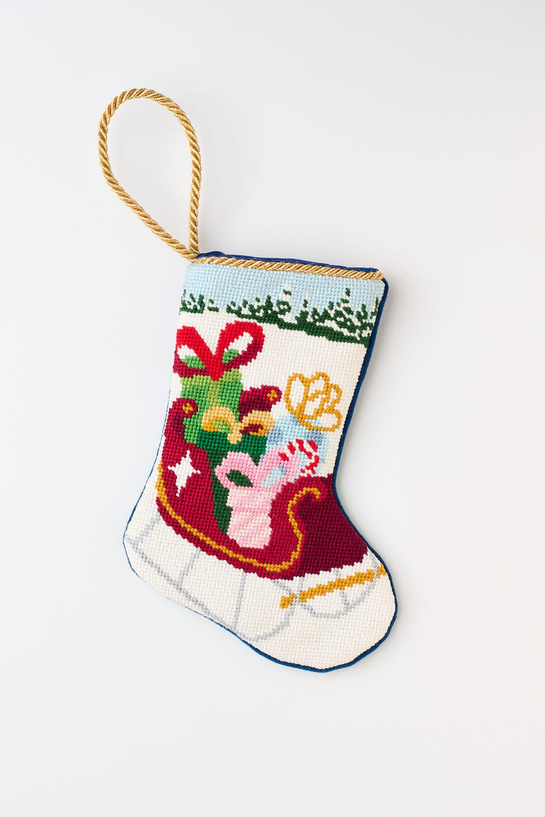 Santa's Bountiful Sleigh Bauble Stocking