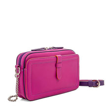 Load image into Gallery viewer, Small Leather Shoulder Bag, Sangria Multi
