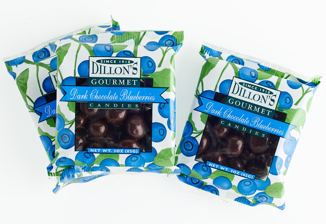 Dillon's Gourmet Candies, Dark Chocolate Blueberries | 3oz