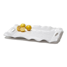 Load image into Gallery viewer, VIDA Havana Rectangular Tray with Handles, White
