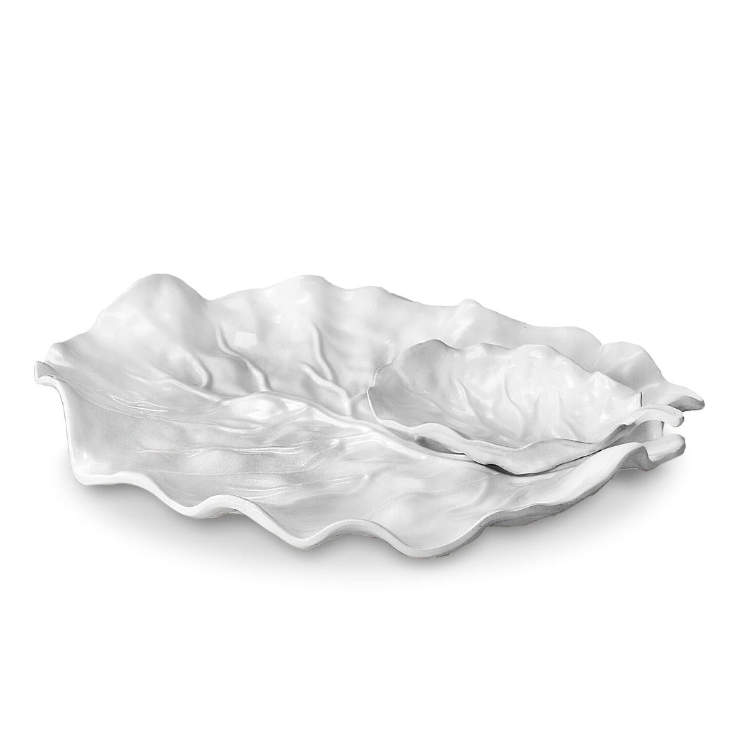VIDA Lettuce Leaf Chip & Dip, White
