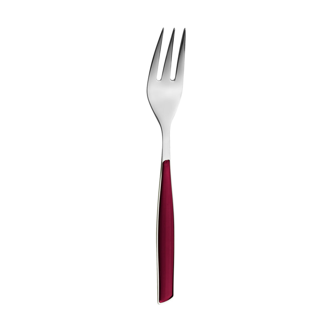 Glamour Cake/Cocktail Fork, Red Garnet