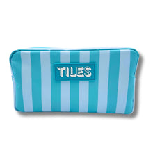 Load image into Gallery viewer, Mahjong Tile Bag, Stripes | Green &amp; Blue
