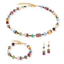 Load image into Gallery viewer, GeoCUBE® Iconic Necklace | Art Nouveau Gold
