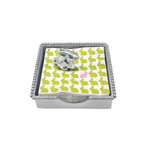 Load image into Gallery viewer, Bunny Beaded Cocktail Napkin Box
