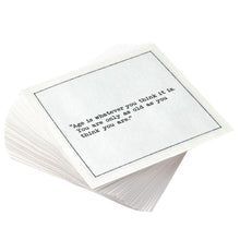 Load image into Gallery viewer, Birthday Quotes - White Cotton Cocktail Napkins, 50ct
