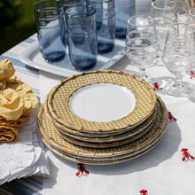 Load image into Gallery viewer, Bamboo Caning Melamine Salad Plate
