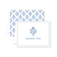 Load image into Gallery viewer, Chinoiserie Blockprint Thank You Single Card
