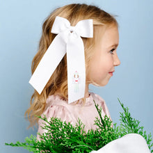 Load image into Gallery viewer, Large Nutcracker Bow, White
