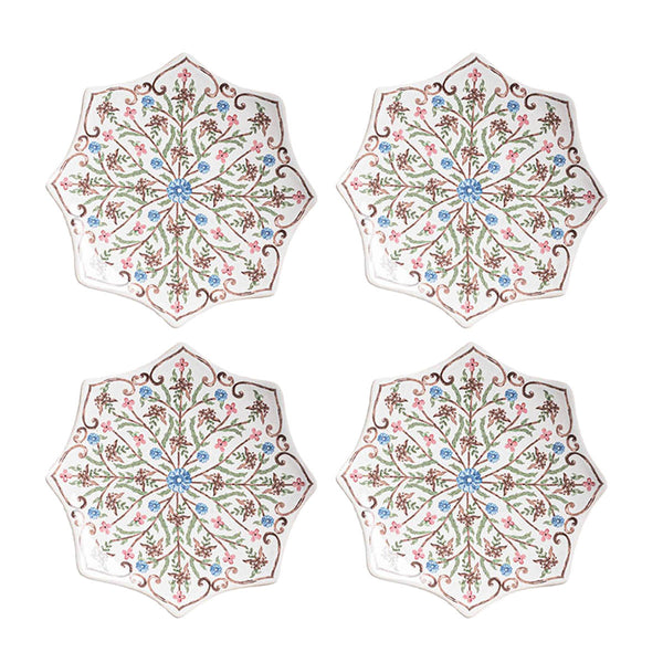 Villa Seville Scalloped Side/Cocktail Plate, Set of 4 | Chambray