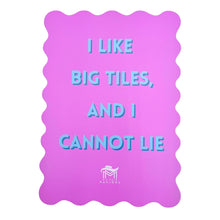 Load image into Gallery viewer, Scalloped Mahjong Shuffle Card, Purple | I Like Big Tiles
