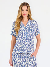 Load image into Gallery viewer, Charlotte Pajama Pants Set | Ivy Script Navy
