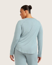 Load image into Gallery viewer, Goodnight Raglan Sleep Top, Mineral Blue
