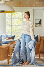 Load image into Gallery viewer, The Lightweight Blanket, Windowpane Cornflower
