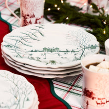 Load image into Gallery viewer, Winter Frolic Dinner Plate, Evergreen
