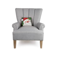 Load image into Gallery viewer, Santa Hat with Pom Pom Hook Pillow, 10 x 10&quot;

