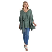 Load image into Gallery viewer, Ultra-Dream Belted Shawl, Dusty Green
