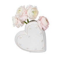 Load image into Gallery viewer, Heart Vase, 6" |  Whitewash
