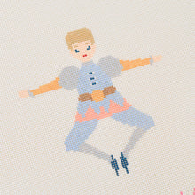 Load image into Gallery viewer, 12 Days of Christmas - Ten Lords A-Leaping Hand Painted Needlepoint Canvas
