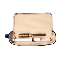 Load image into Gallery viewer, Travel Hair Tools Case - Navy/ Khaki
