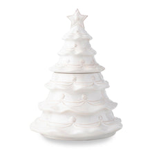 Load image into Gallery viewer, Berry &amp; Thread Christmas Tree Cookie Jar, Whitewash
