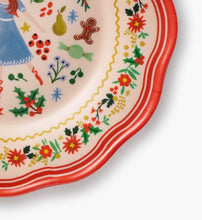 Load image into Gallery viewer, Holly Jolly Nutcracker Melamine Dessert Plates, Assorted Set of 4
