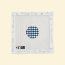 Load image into Gallery viewer, Self-Finishing Needlepoint Key Fob Kit, Plaid Circle
