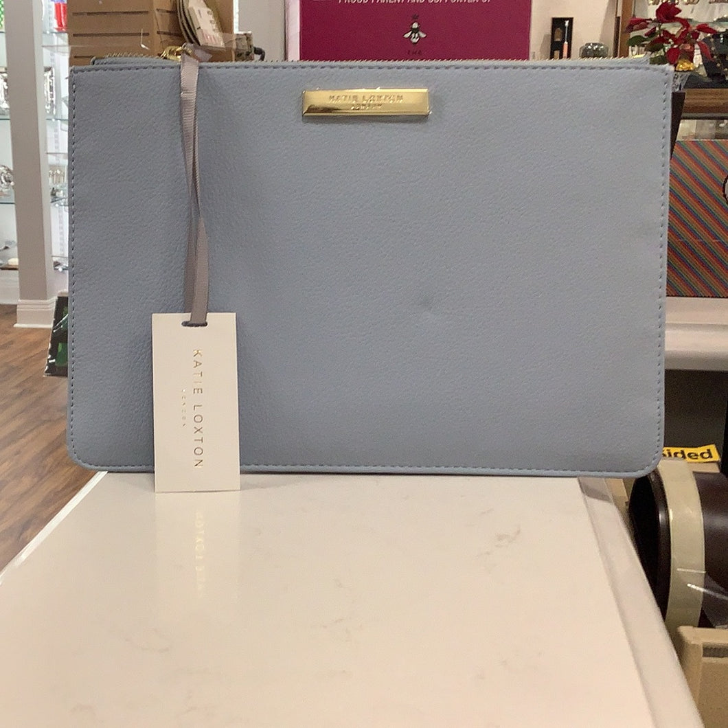 Katie Loxton light blue wristlet