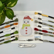 Load image into Gallery viewer, Snowman with Red Hat Needlepoint Kit
