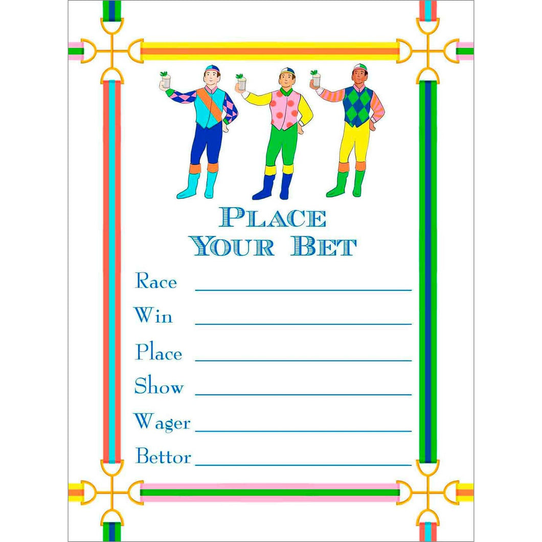 Jockeys & Juleps Kentucky Derby Betting Cards, 10 ct